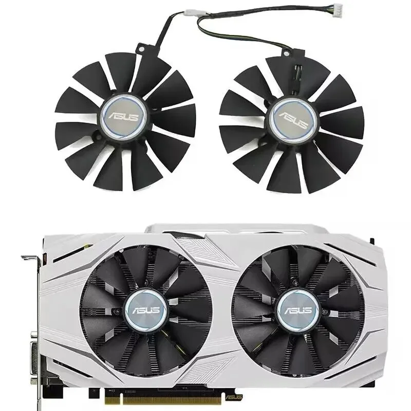 

New cooling fan 87MM PLD09210S12HH 87MM 4PIN suitable for ASUS dual series GTX 1070 1060 RX 480 470 570 graphics card