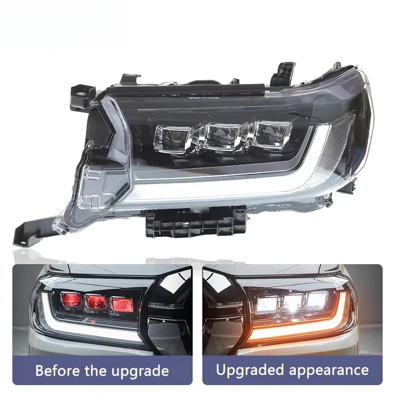 

Новые белые светодиодные фары в сборе подходят для модифицированных Land Cruiser LC300 2016-2021, автозапчасти.