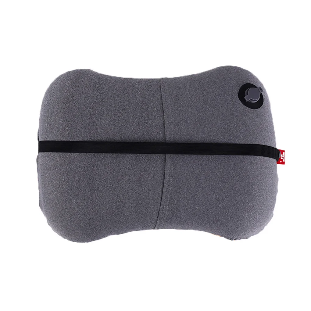 Inflatable Foldable Pillow Outdoor Travel Nap Device Neck Waist Cushion Air Pillows Car Plane Head Rest Recliner