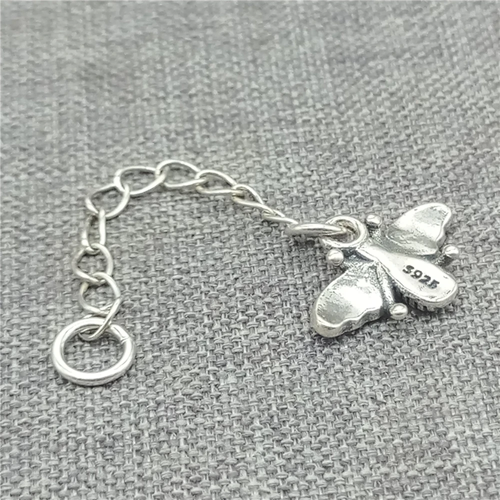 1 Piece Honey Bee Extension Chain in 925 Sterling Silver for Bracelet and Necklace Making view 4