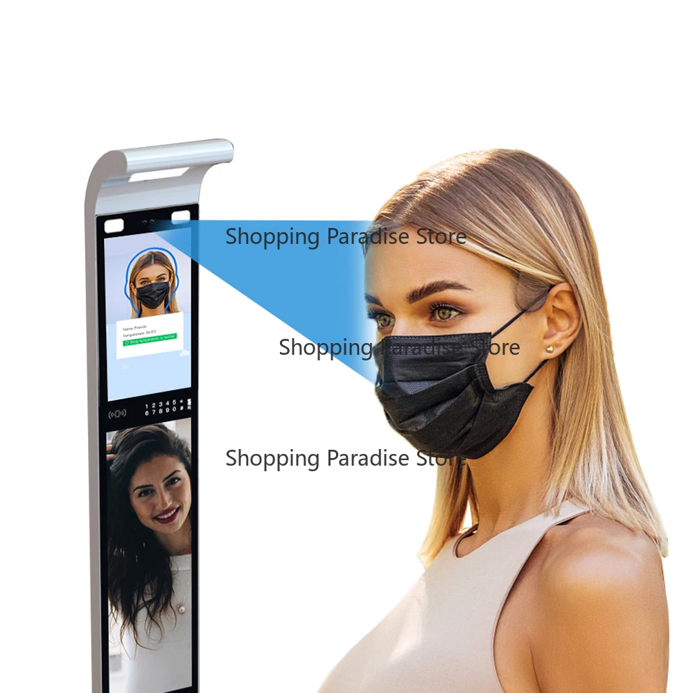 

7 Inch Facial Recognition Door Access Control System Night Vision Video Inte-rcom Two-Way Audio 304 Stainless Steel IC/ID Card