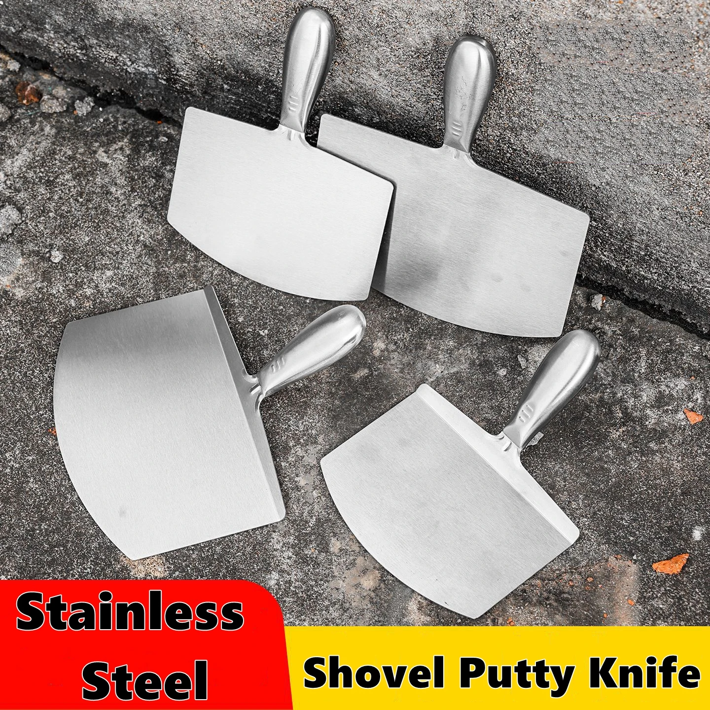 Arc-Shape Shovel Putty Knife Scraper Hand Tool For Drywall Finishing Plaster Trowel Scraper Putty Tool Plastic Curved Shovel