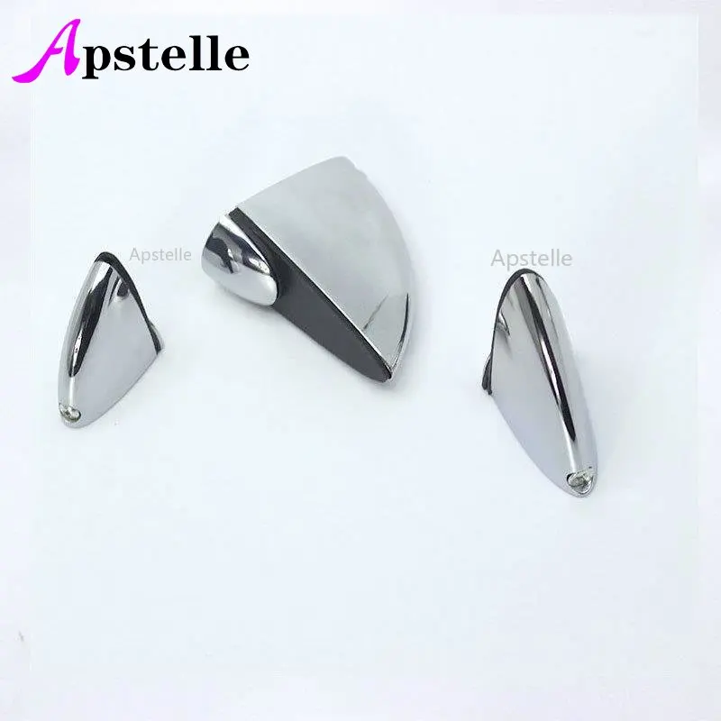 APSTELLE 1 قطعة قابل للتعديل الزجاج الجرف حامل المشبك بين قوسين chromeالحمّام دعم المشابك قوس رفوف حامل تحسين المنزل