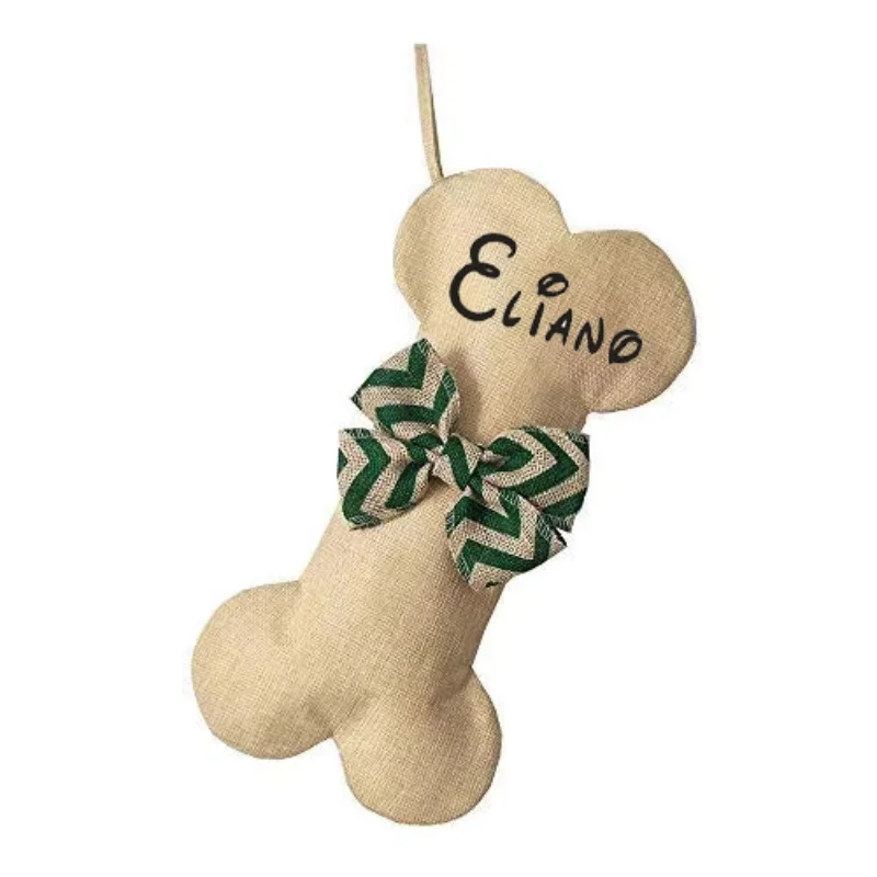 

Personalized Hot Selling Imitation Hemp Bow Is Made Of Hemp Christmas Socks, Paired With a Comfortable Christmas Atmosphere