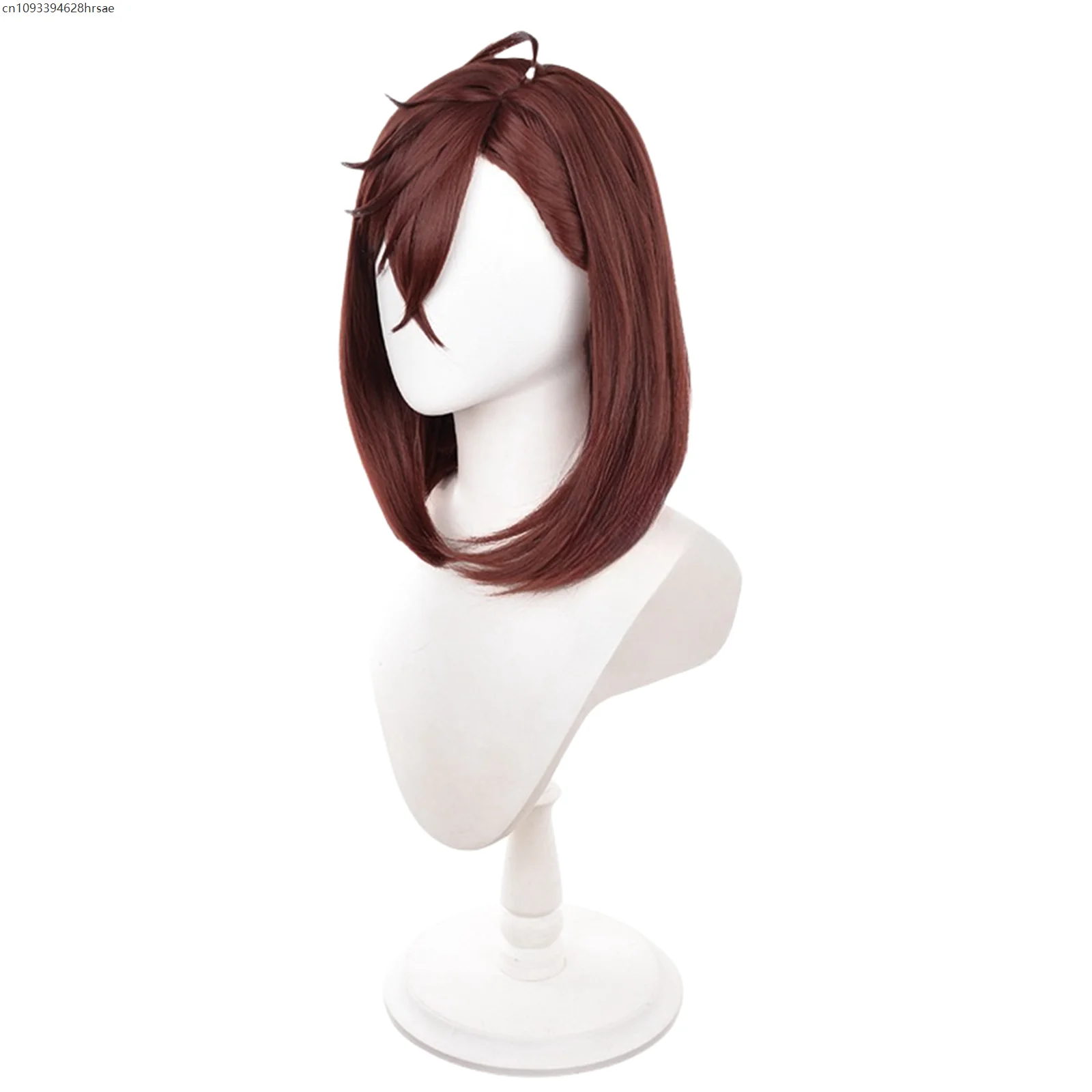 باروكة كوسبلاي أنيمي براون شعر قصير لحفلة الهالوين للنساء والفتيات أزياء لعب الأدوار الدعائم 2025