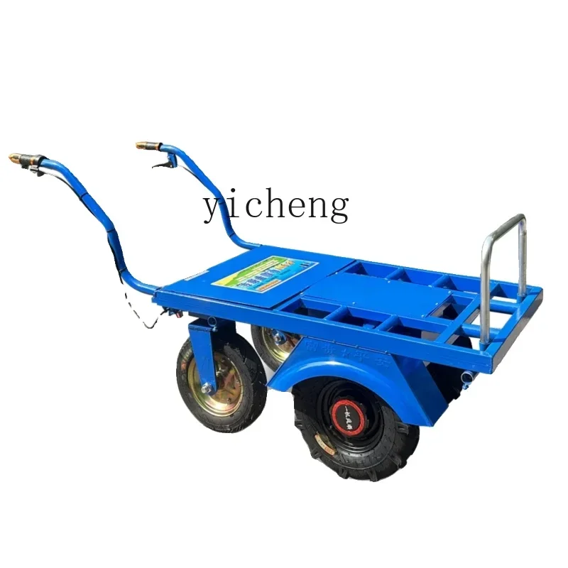 

ZF agricultural three-wheeled trolley household double-wheeled truck new orchard climbing transportation