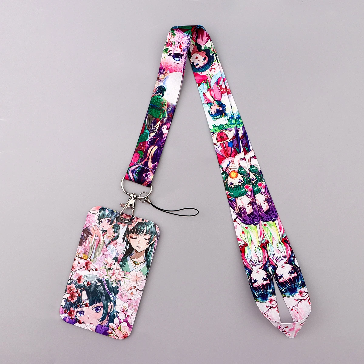 Japanische Anime Maomao Umhängeband Lanyards Schlüsselanhänger Ausweishalter Ausweis Pass Hängeseil Lariat Lanyard für Schlüsselanhänger Zubehör – Detail 3