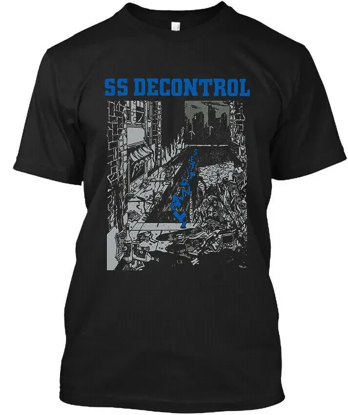 New POPULAR! SS Decontrol American Music Art Vintage Graphic Logo T-Shirt S-4XL High Quality 100%Cotton Short Sleeve