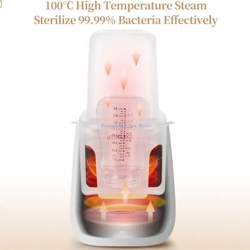 Cyfrowy podgrzewacz do butelek F1CB z automatycznym wyłączaniem Podgrzewacz BPAFree Szybkie nagrzewanie ABS