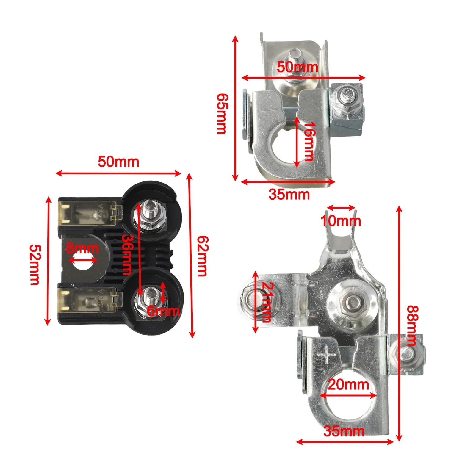 

Battery Fuse And Positive & Negative Battery Terminal Clamps For Ford F150 11-14 2025 Hot Sale Brand. New And High Quality