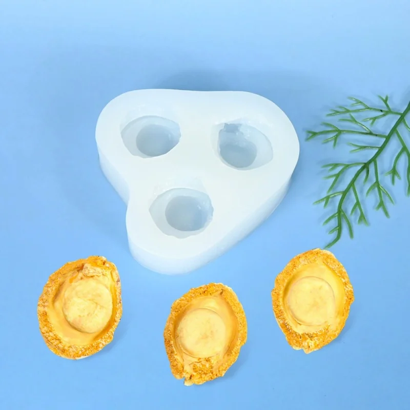 Cold Dish Plating ， Aromatherapy Candle Cake Decoration & Plaster Ornament Mold， Simulation Sea Cucumber Abalone Silicone Mold