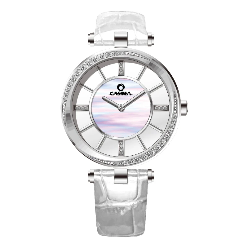 CASIMA Women's quartz wristwatch, simple trend chronograph, waterproof, luminous, national movement, model ET-6603-996
