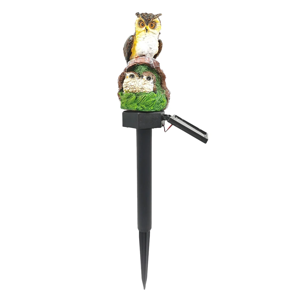 

Lawn Resin Owl Solar Led Lights Owl Stake Lights Outdoor Garden Decorations Warm LED Landscape Lighting Solar Powered