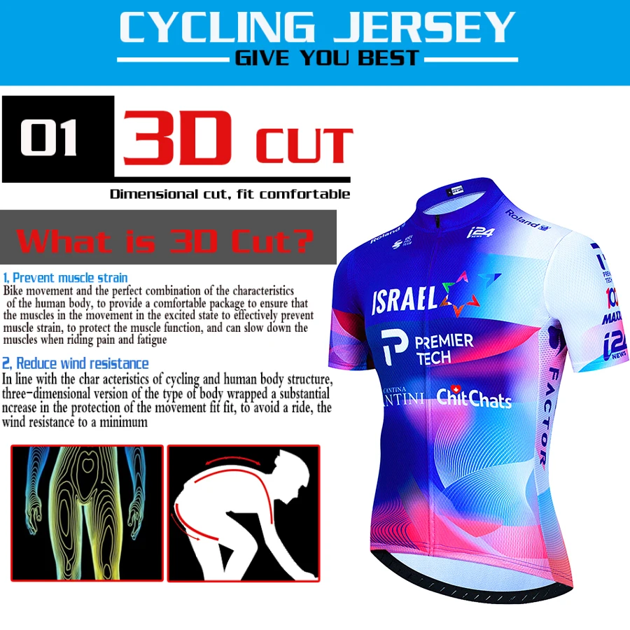 ISRAEL Cycling Mtb Pants Man Road Bike Jersey Men Uniform Clothes Male Clothing Men's Bicycle Cycle Spring Summer Shorts 2024