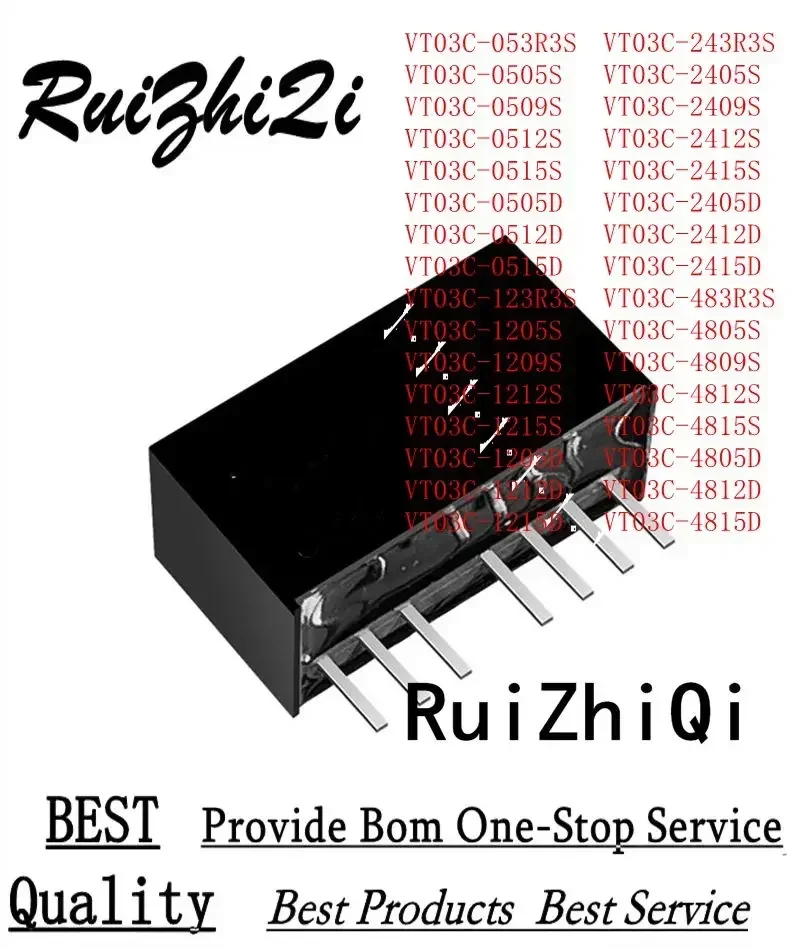 

10 шт./лот VT03C-1205S VT03C-1209S VT03C-1212S VT03C-1215S VT03C-1205D VT03C-1212D VT03C-1215D VT03C-243R3S VT03C-2405S DC/DC