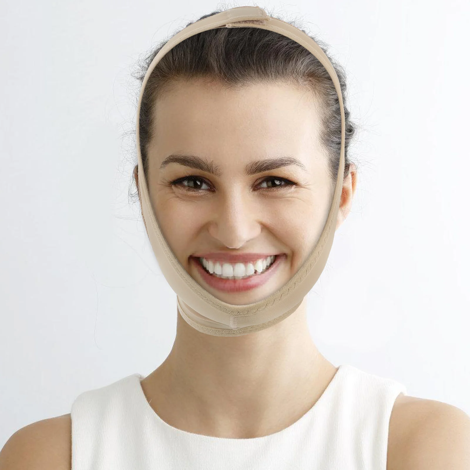 

Face Slimming Mask Facial Skin Compact Face Shaper Cheek Lift Tape Belt Anti Wrinkle Sagging - Size S