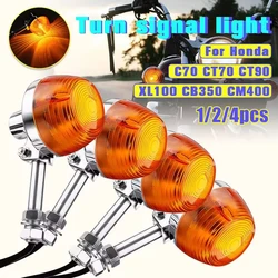 Motorcycle Turn Signal Light Moto Indicators Flashers Blinkers Lamp For Honda XL100 C70 CT70 CT90 CB350 CM400 CB450 CB750