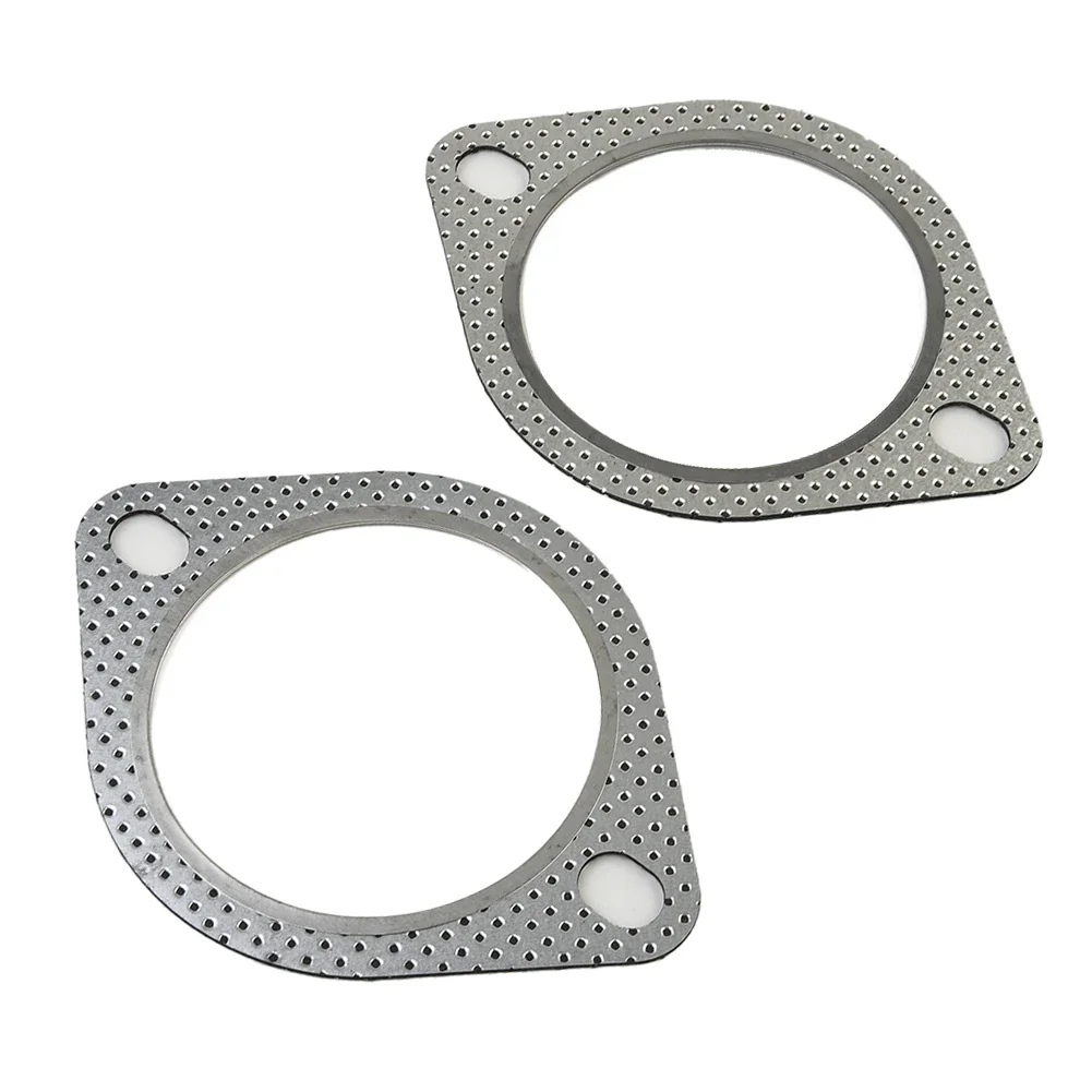 2Pcs Exhaust Gasket 2 Bolt 3\\\\\\\