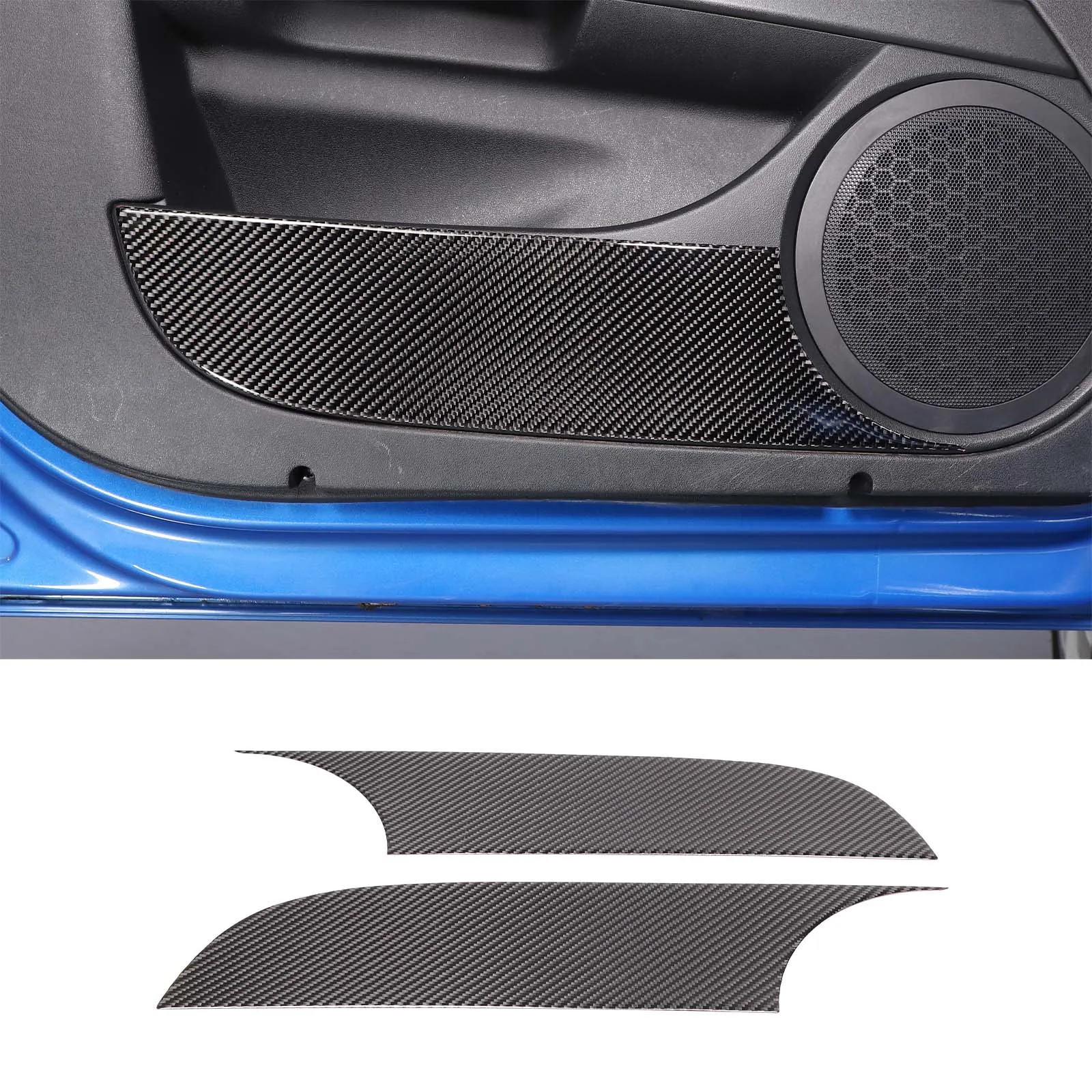 

Zinky Car Door Anti-kick Decorative Panel Sticker for Seat Leon 2008 2009 2010 2011 2012 Soft Carbon Fiber Interior Accessories