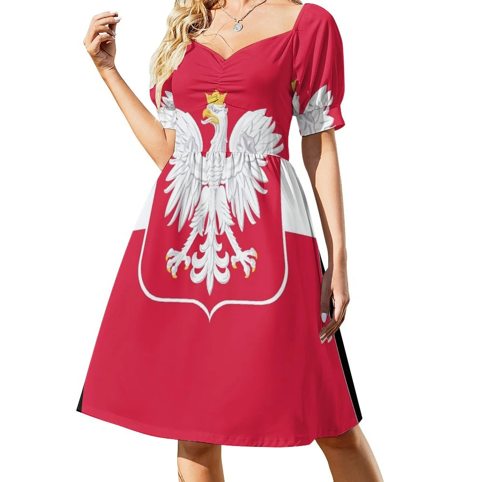 

Polish flag Dress elegant dress prom dresses sensual sexy dress for women