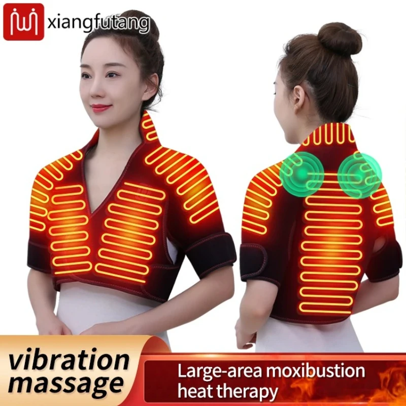 

Шаль с электрическим подогревом — 3-ступенчатое нагревание и вибрация, снимает боль в суставах, обеспечивает спортивное восстановление/ежедневный уход, для офисных работников и пожилых людей