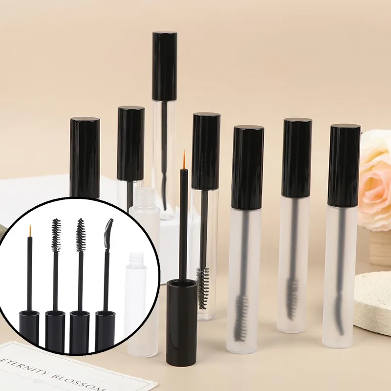 1 tubo de rímel vacío de 12 ml con aplicador de pestañas, frasco para líquido de crecimiento de pestañas, botella para delineador de ojos, contenedor para aplicar crema de pestañas