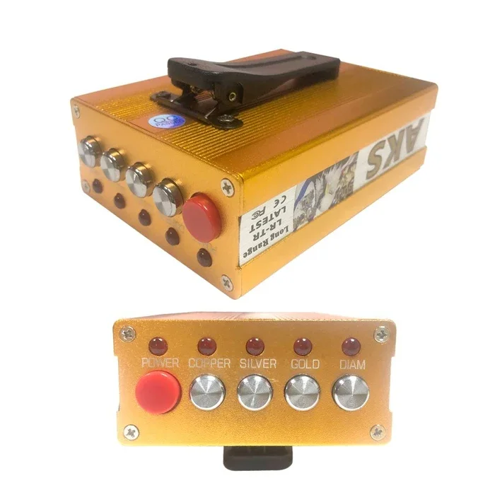 005 Real Gold AKS Metal Detector with Filter and Original Case for Silver Gem Diamond Underground Long Range Detect