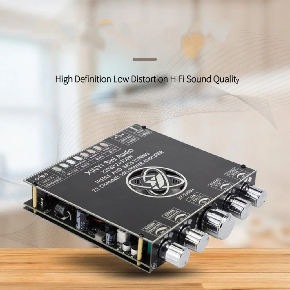 2.1 Channel TPA3251 Bluetooth Amplifier Board Module, High and Low Frequency Subwoofer 220W * 2+350W, Super 7498E