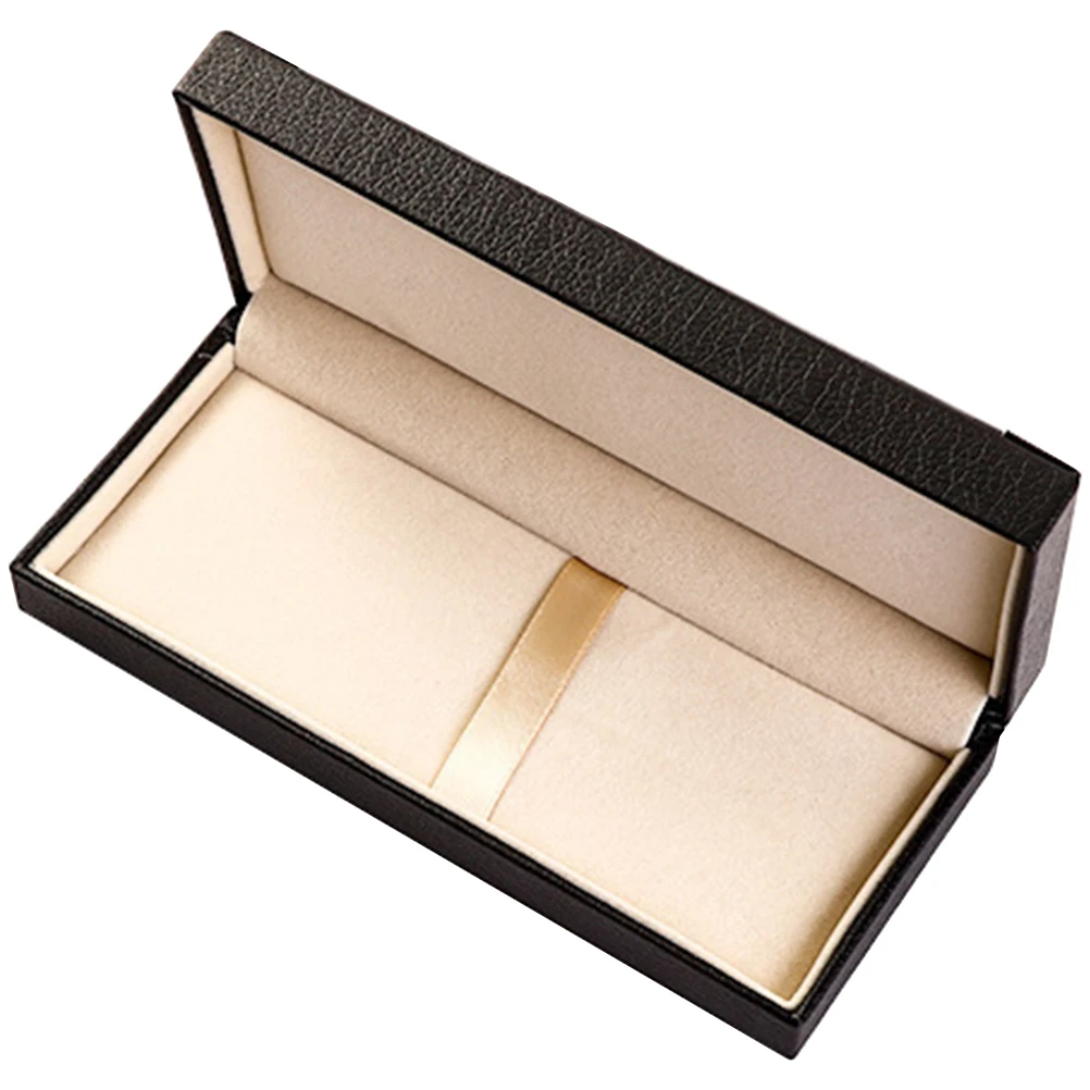 

Pen Case Flocking Wrapping Box Strong Reliable Long Time Use Pen Holder Single Display Case Empty Organizer