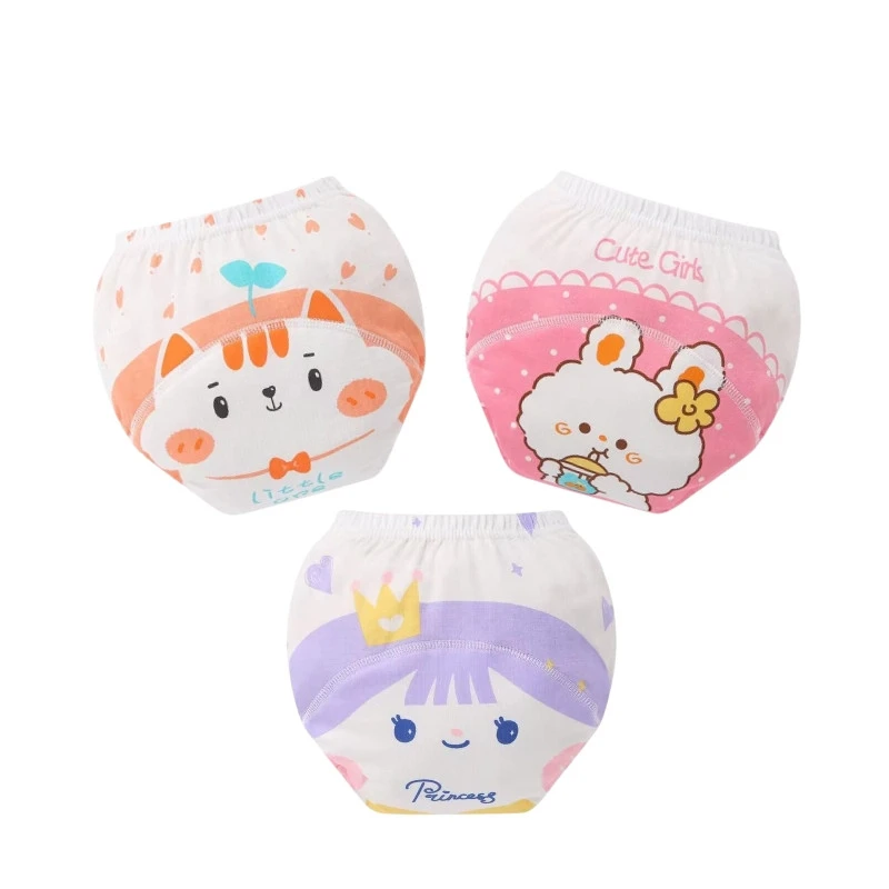 

3PC Baby Reusable Washable Cloth Diaper Infant Toddler Waterproof Potty Training Nappy Panties Ecological Diapers