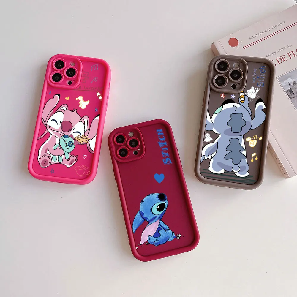 Cartoon Stitch Cool custodia protettiva per fotocamera per Huawei P20 P30 P40 P50 Mate 20 30 40 Pro Nova 7 9 10 SE Cover posteriore morbida in TPU