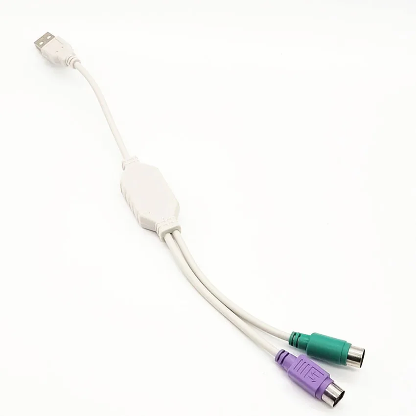 1pc USB Male To PS/2 PS2 Female Converter Cable Cord Converter Adapter Keyboard