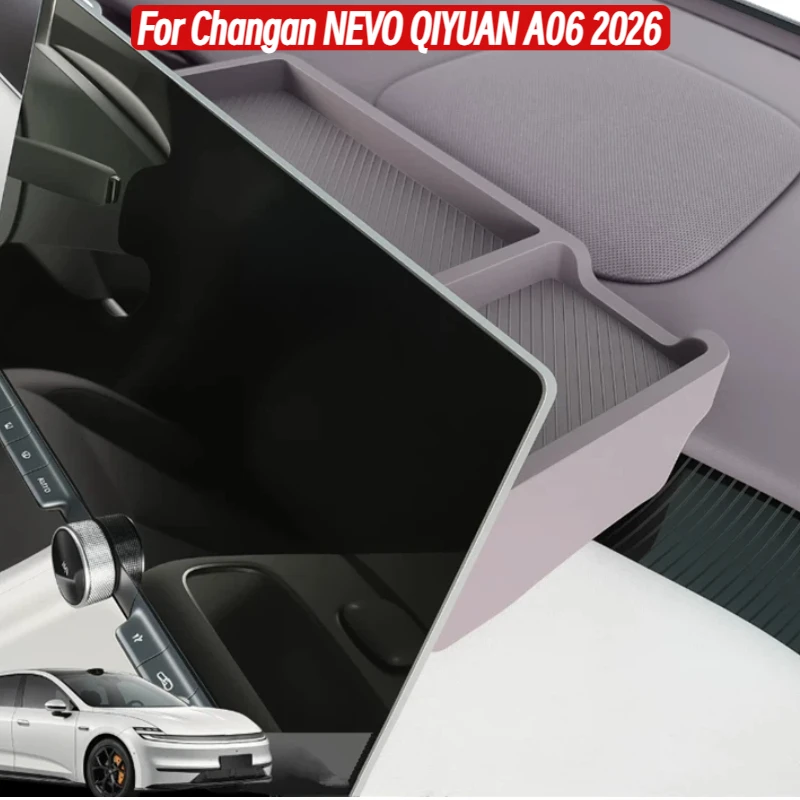 For Changan NEVO QIYUAN A06 2026 Screen Back Storage Box Organizer Tray Interior Accessories