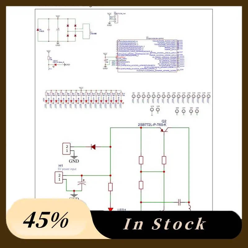 

Односторонний крестовый вращающийся светодиодный дисплей, светодиодный матричный дисплей, набор «сделай сам», электронный комплект «сделай сам», вращающиеся запасные части для сварки