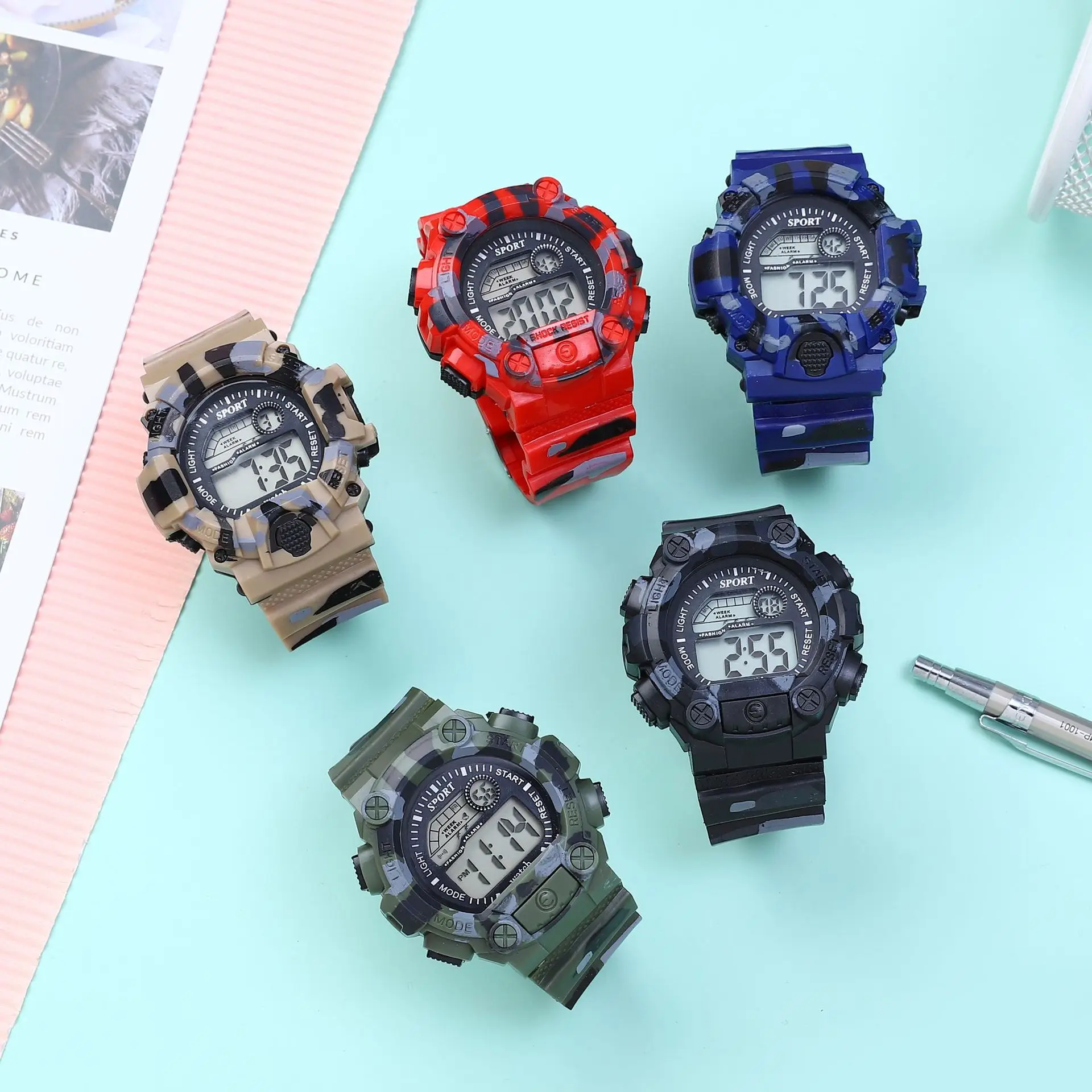 

Мужские часы, цифровые спортивные электронные часы, многофункциональные светящиеся будильники, мужские спортивные часы, электронные часы в подарок