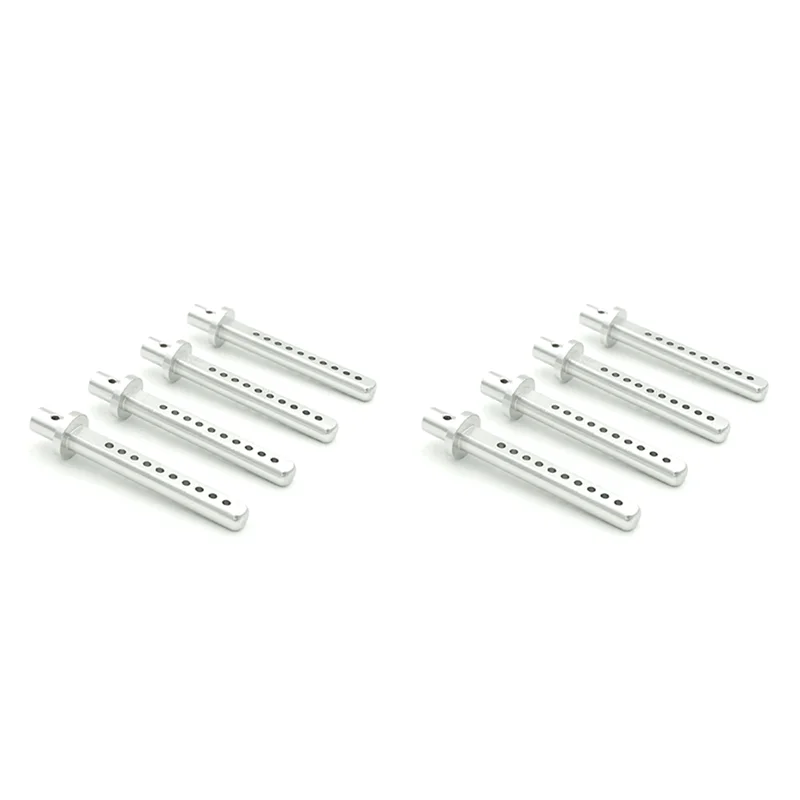 

AS96-8Pcs Metal RC Car Shell Column Body Posts Mount For 1/10 Crawler Car Axial SCX10 SCX10 II RC4WD D90 TF2 Tamiya,Silver