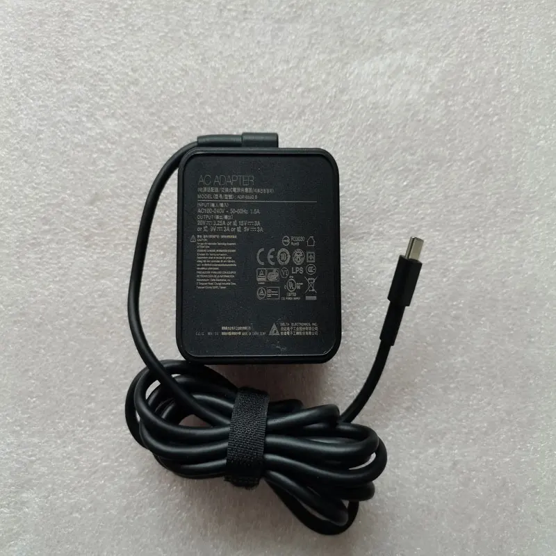 

OEM Delta 20V 3.25A ADP-65SD B 65W USB-C AC Adapter For MSI Prestige 14 EVO A11M-287 Laptop PC Original Charger