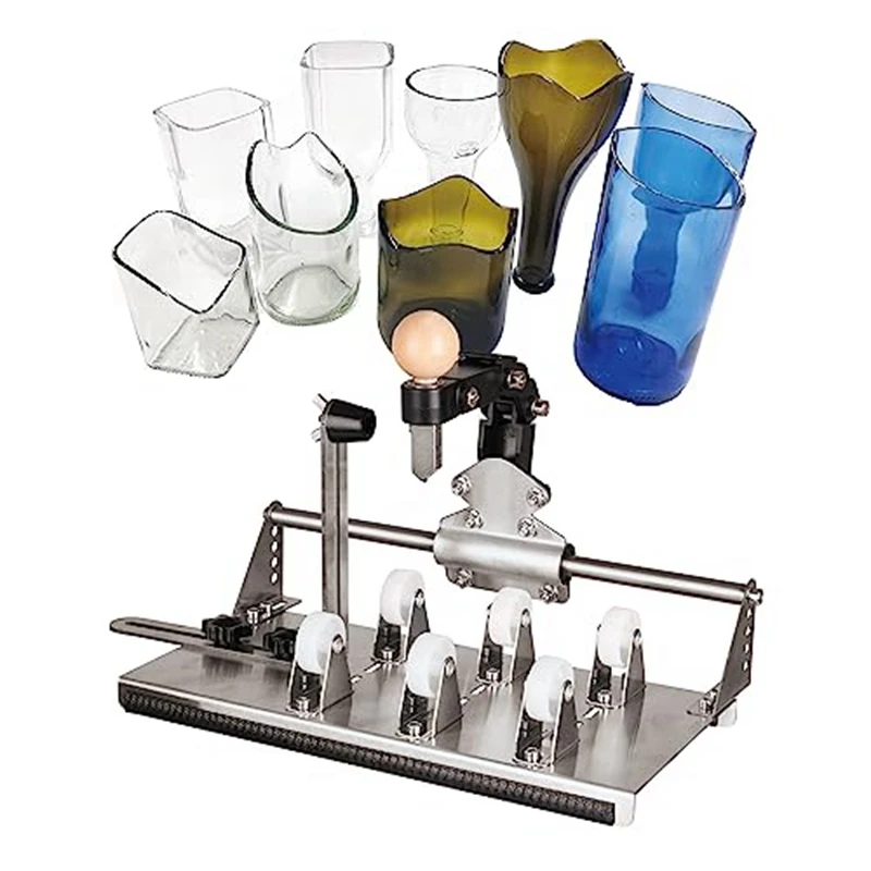 1Set Glass Bottle Cutter Glass Bottle Cutter Kit For Square, Round Bottles And Bottlenecks With Accessories