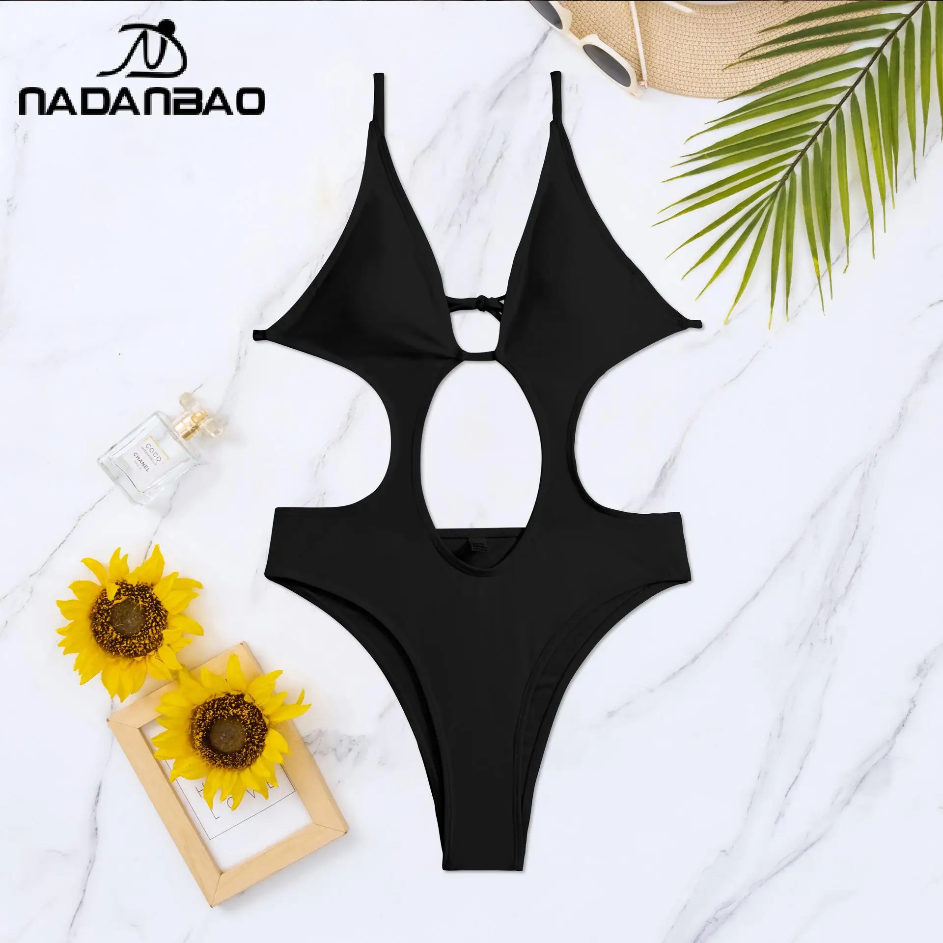 NADANBAO-bañador de una pieza para mujer, Bikini Sexy, traje de baño de moda de verano, diseño hueco, ropa de playa para fiesta