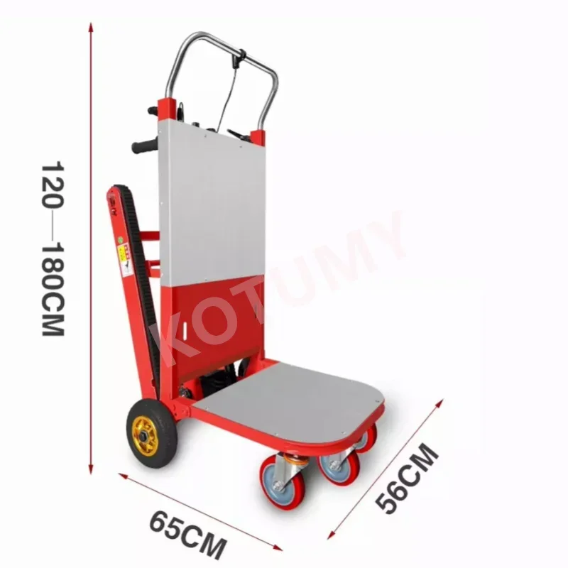400KG 1200W Silent Folding Electric Stair Climbing Vehicle Cargo Handling Cart Crawler