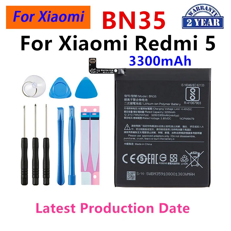 Brand New  For Xiaomi BN45 BN41 BN44 BN4A BN31 BN40 BN42 BN4A BN48 BM3B BM39 BM47 BN47 BM3L BM3M BN35 BM3D BM3E BM3J BP41