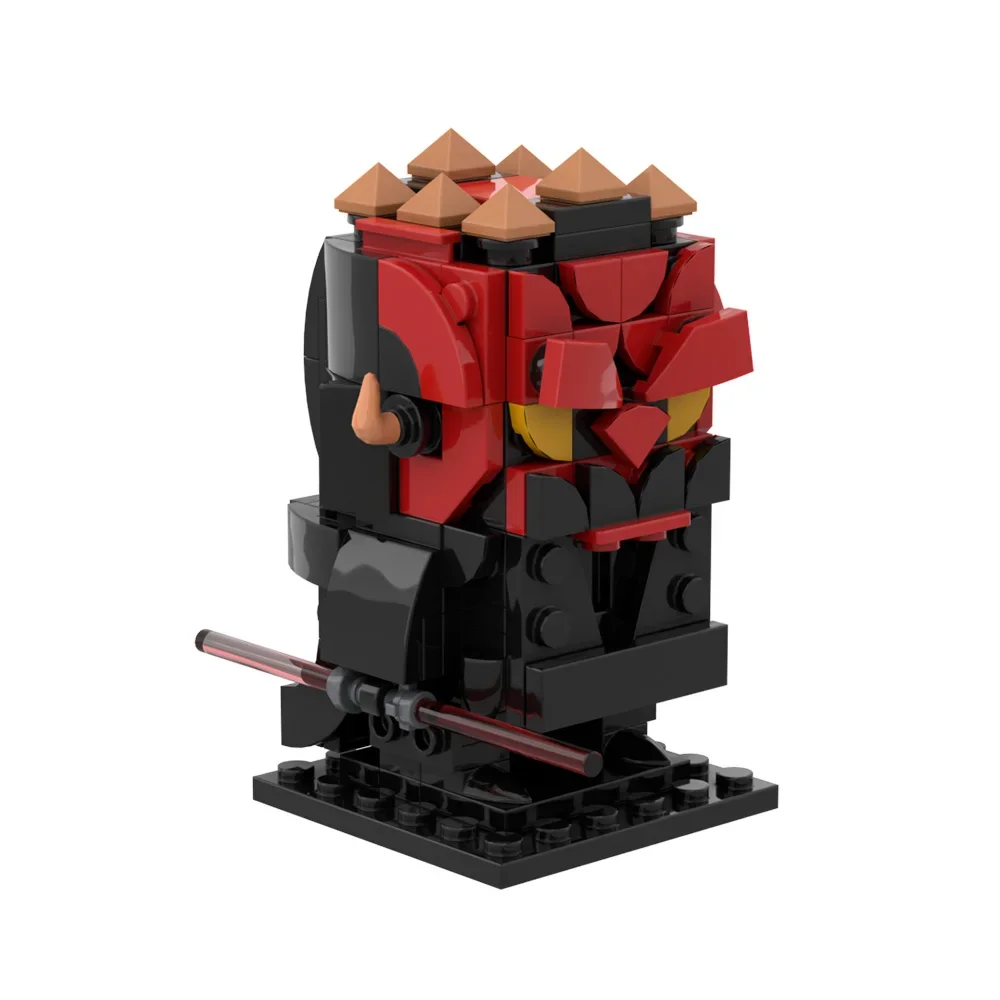 MOC Movie Space Figrues Maul BrickHeadzs Lukeeds Bricks God of War Cartoon Characters Kratos  Atreus Building Blocks for kid Toy