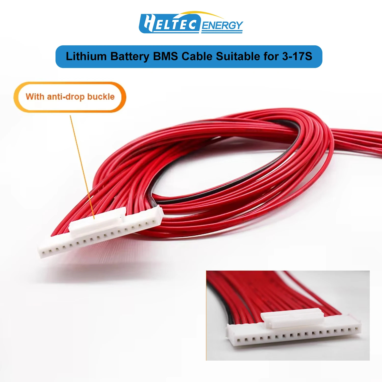 Heltec BMS Cabo de placa de proteção de bateria de lítio adequado para 3PIN 4S 6S 8S 10S 12S 13S 14S 16S 17S