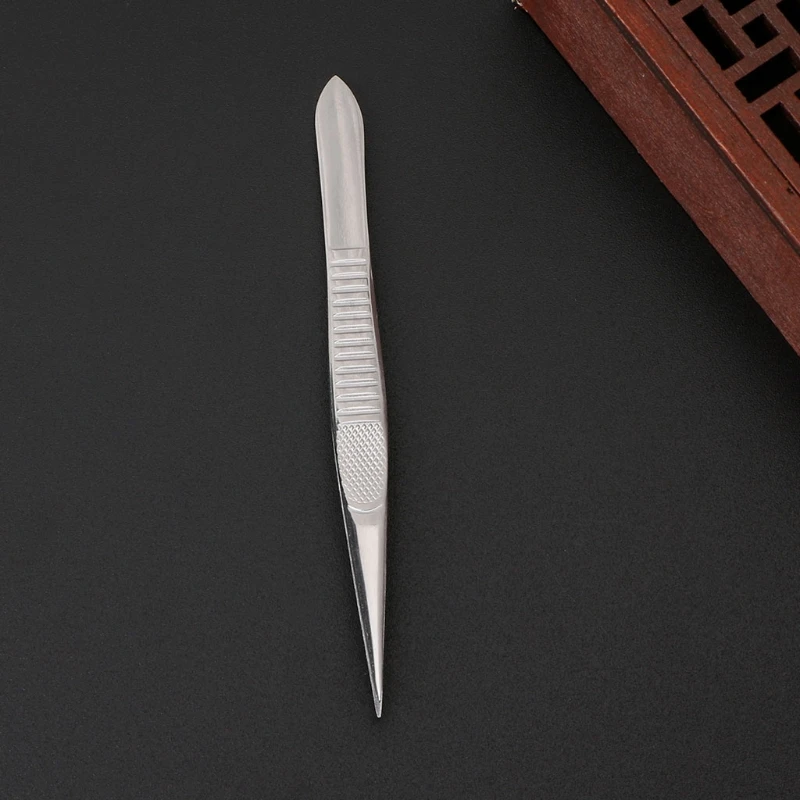 Professional Straight Fine Point Tweezers For Eyelash Extension Stainless Steel Dropship