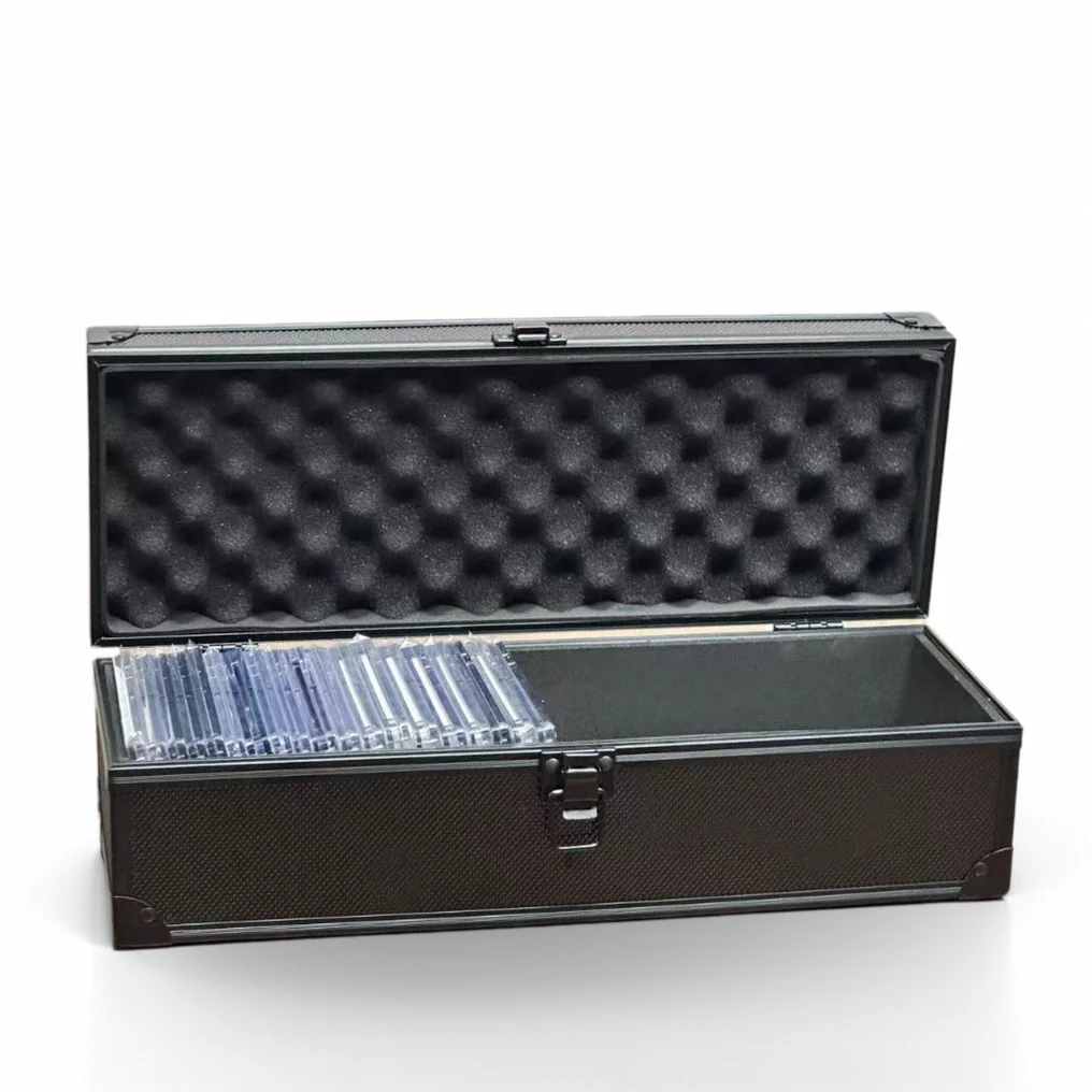 Aluminum Alloy Tradin Card Storage Box, 1 Rows Trading Card Case For 48+ Sports Card Holders Case