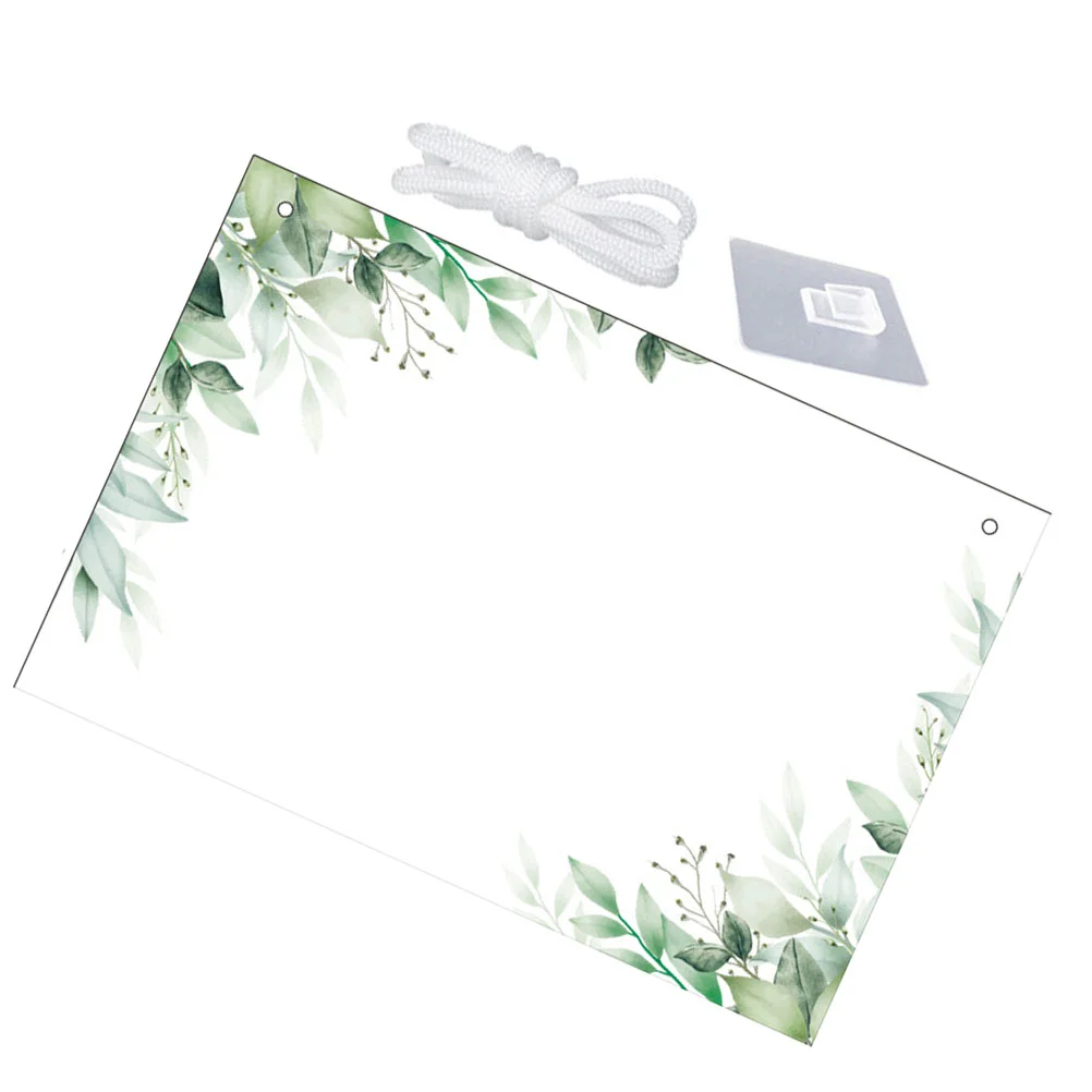 Hanging Erasable Acrylic Leaf Writing Board Memo Pad Office Schedule Board Household Planning Whiteboard