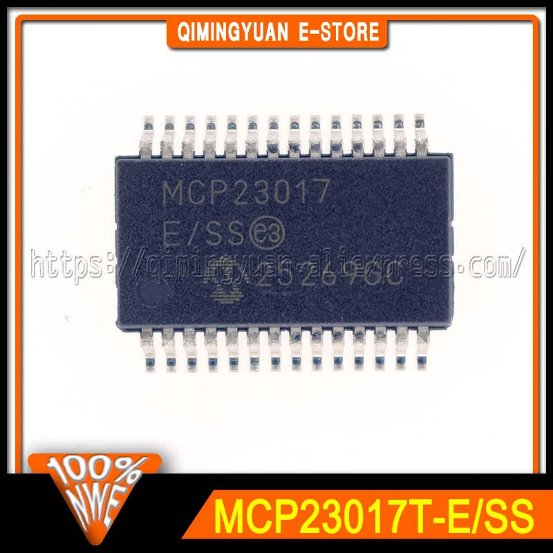 1~20PCS/LOT MCP23017T-E/SS 16-bit I/O expander chip MCP23017-E/SS MCP23017 SSOP-28 100% New Spot stock