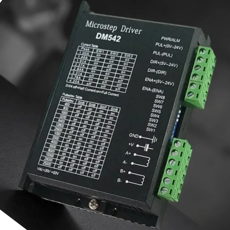 New DM542 DIY LY CNC Router Stepper Motor Controller 2-phase Digital Step Driver 24-60 VDC Max 4.5A for 57 86 Series Motor
