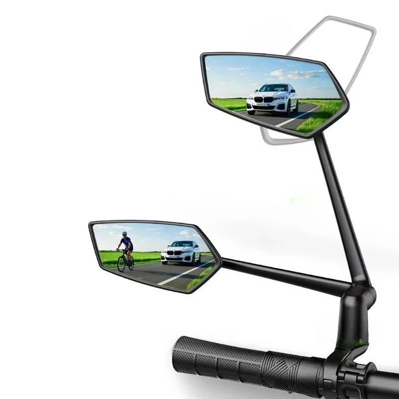 

Universal bicycle mirror Aluminum alloy bicycle mirror 3D adjustable handlebar mirror Suitable for scooters