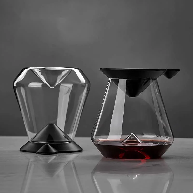 Mountain Red Wine Glass With Decanter Creative Wedding Party Wineglass Unique Bordeaux Burgundy Wine Cup With Base And Filter